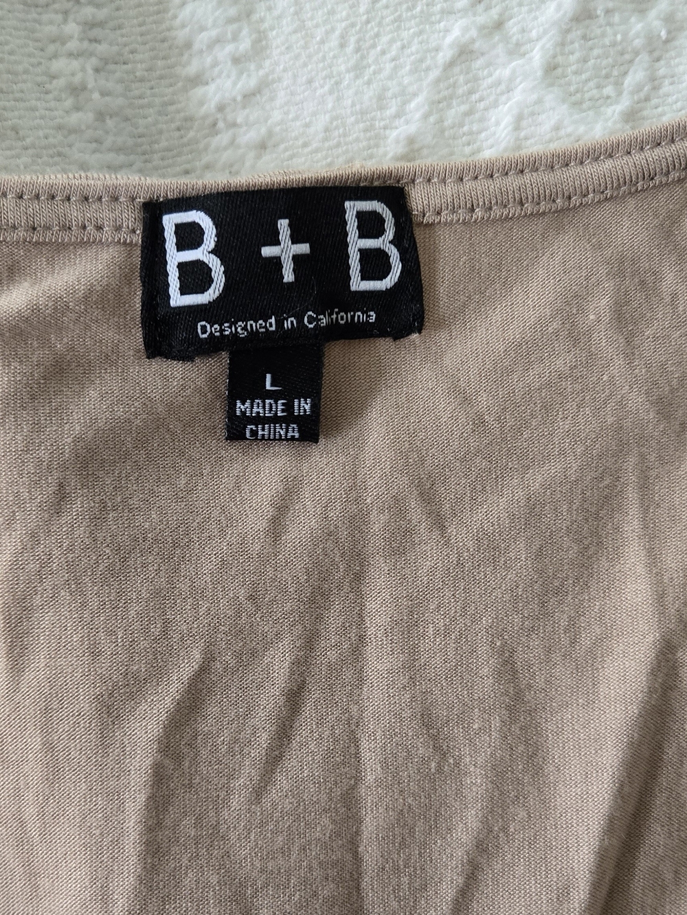 B + B Tan Top - B+B Branded Body Suit